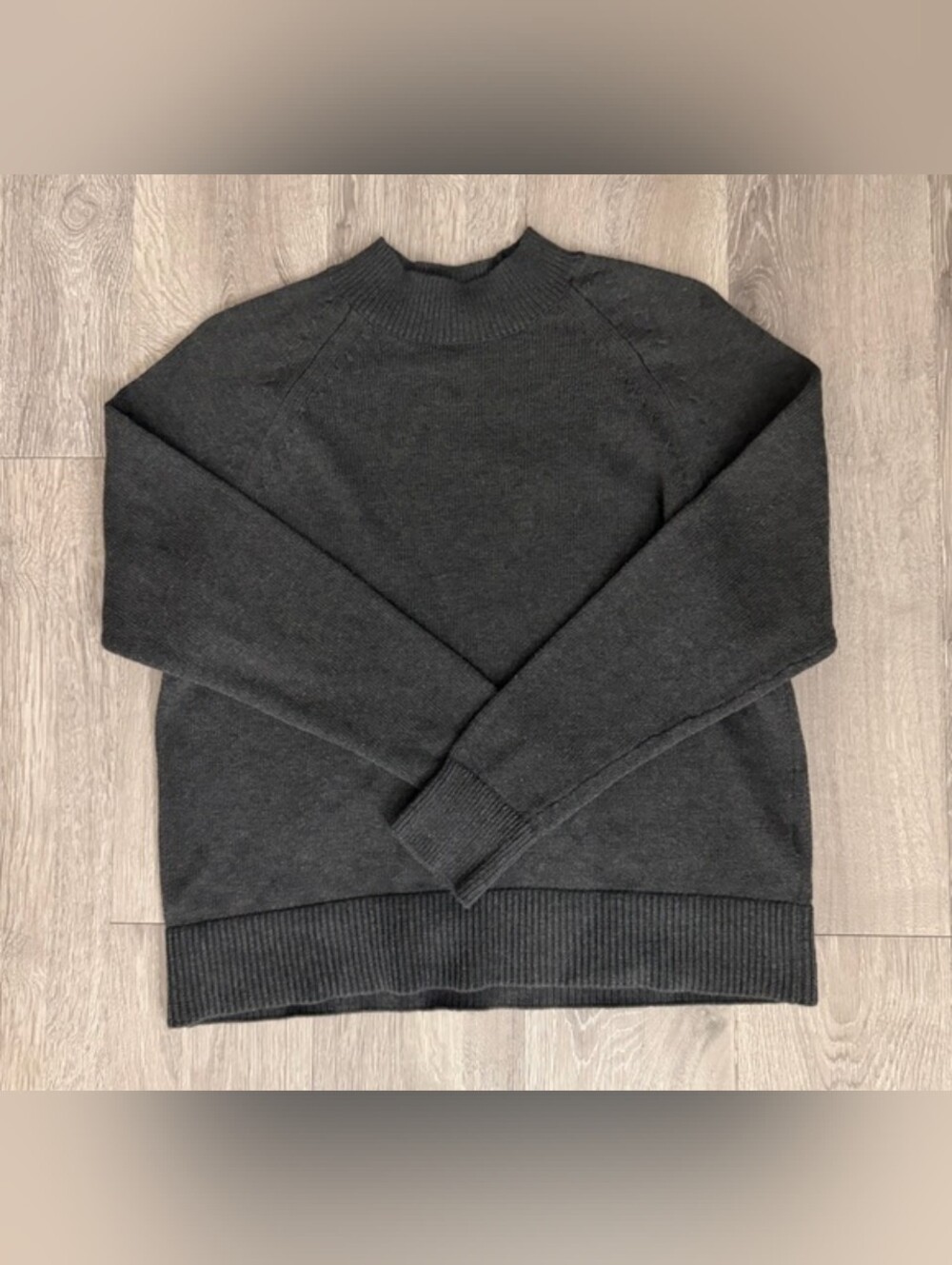 Quince 100% Cotton Mock Neck Sweater SIZE XS